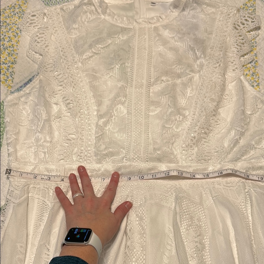 NEW- SHEIN White Lace Wedding/ Rehearsal/ Reception Dress - Picture 10 of 16